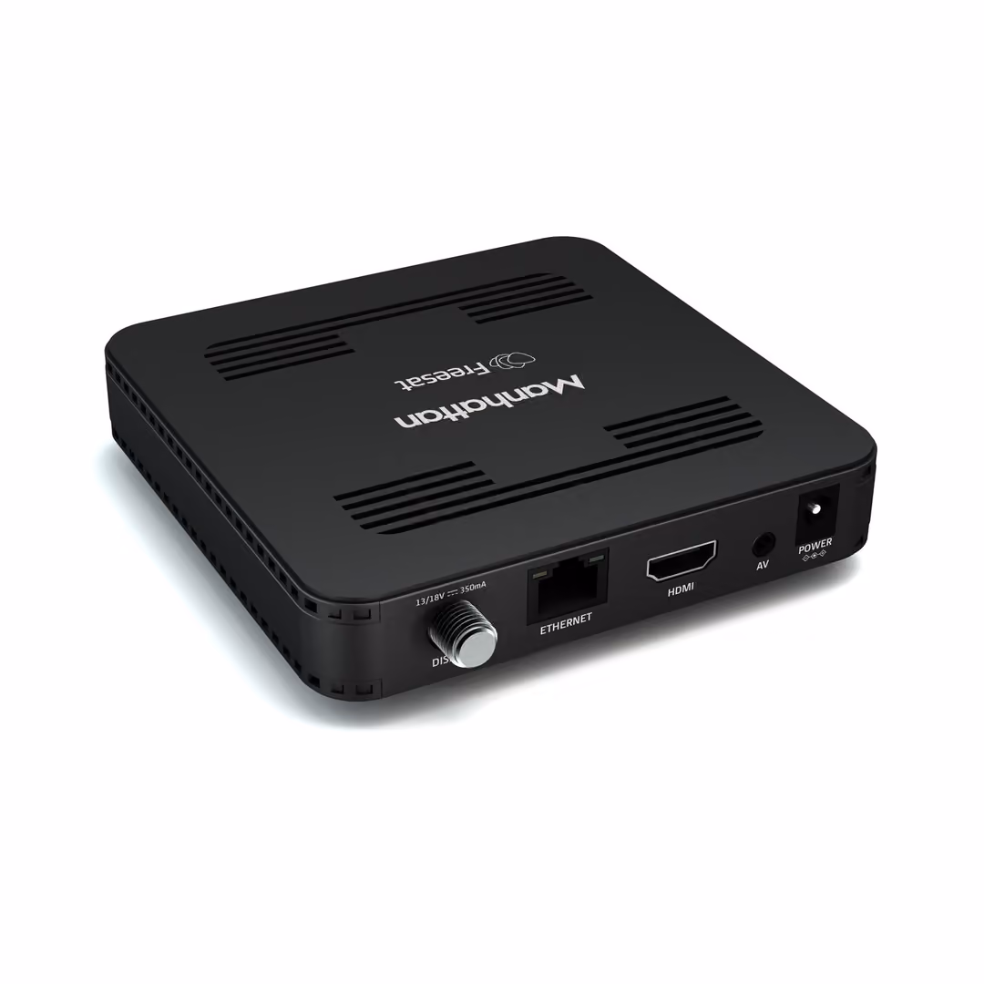 The rear panel of the Manhattan SX, showing the Ethernet port used only for software updates