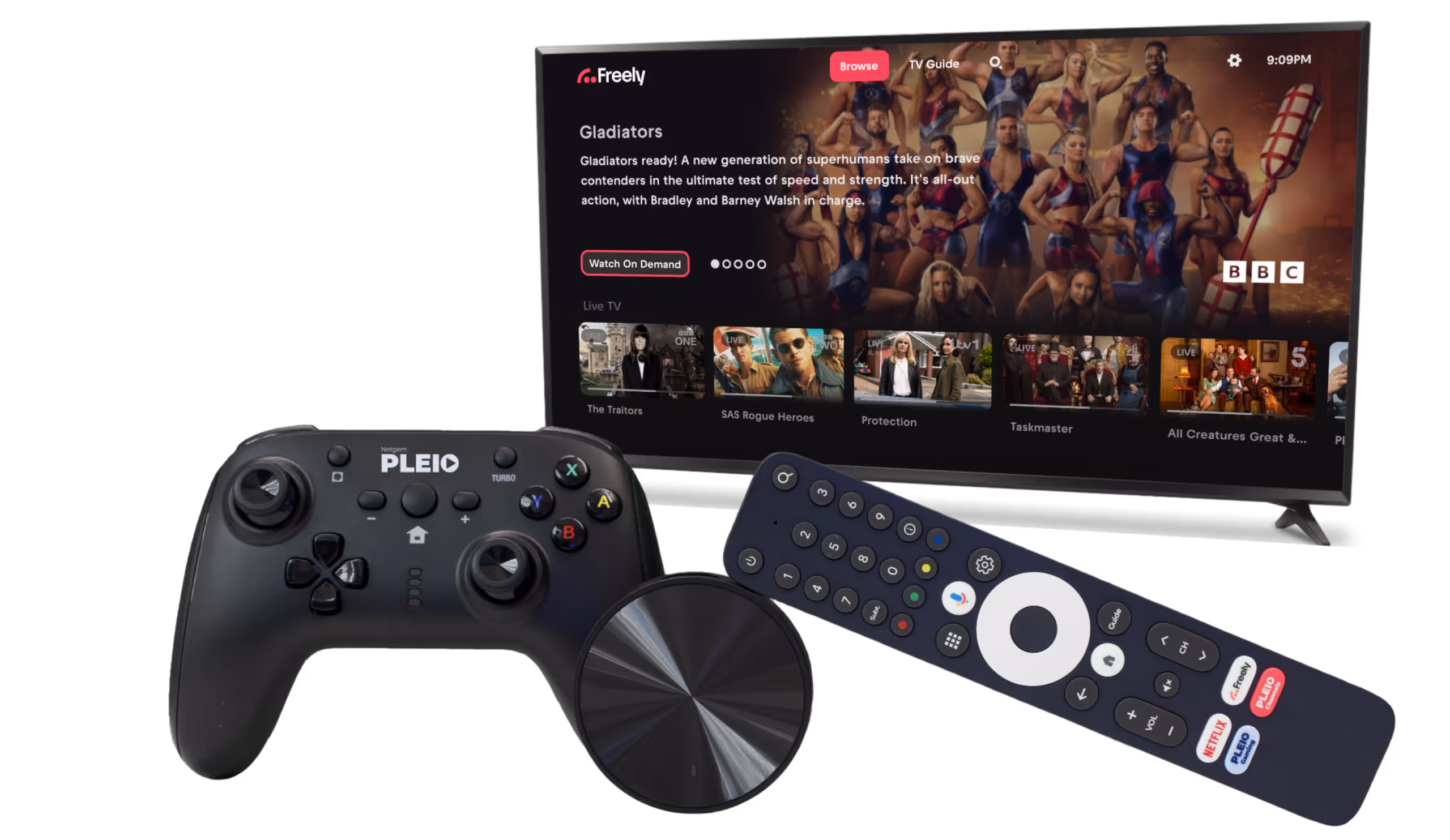 Netgem PLEIO Freely TV Box Abroad